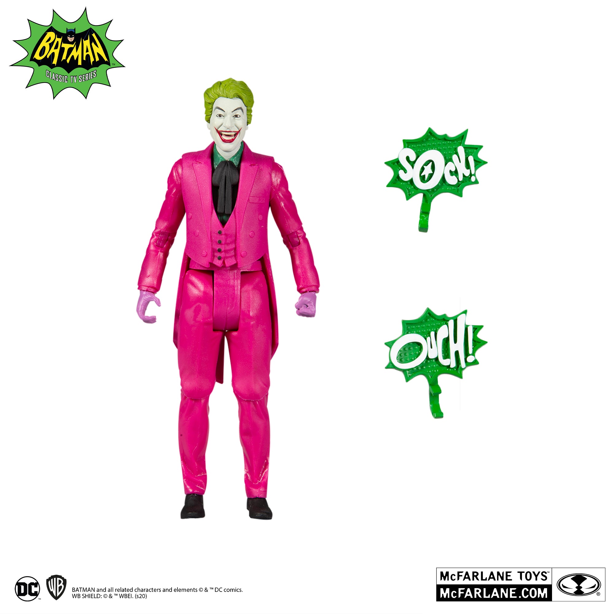 DC Retro Batman Classic TV Series 1966 The Joker 6" - McFarlane Toys