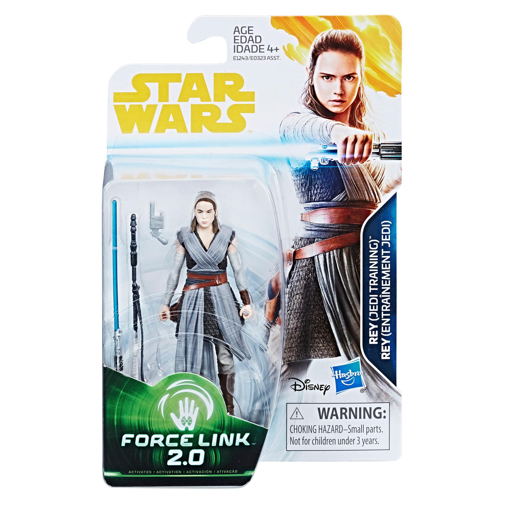 Star Wars Solo Movie Force Link 2.0 3.75" Rey Jedi Training-1