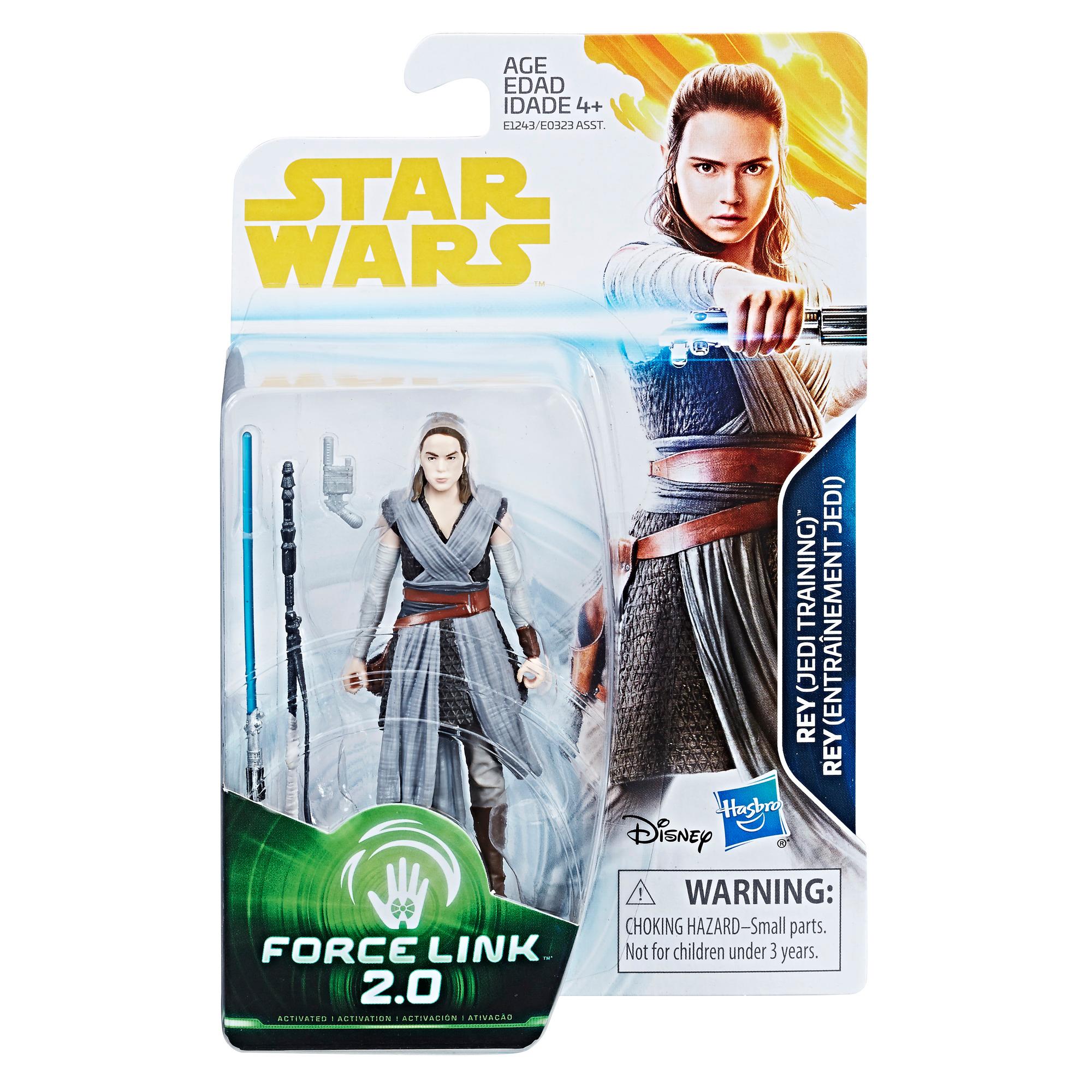 Star Wars Solo Movie Force Link 2.0 3.75" Rey Jedi Training