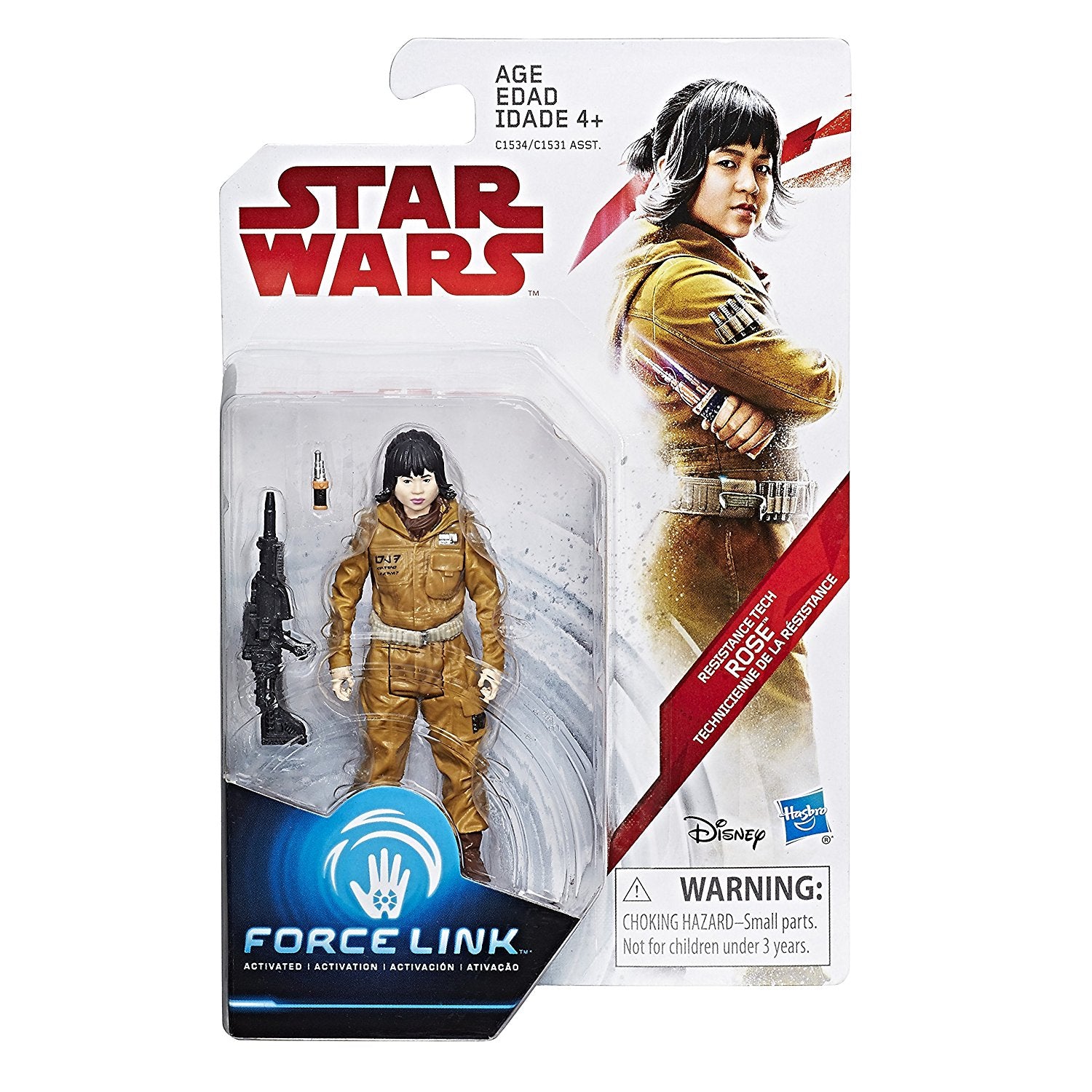 Star Wars Last Jedi Force Link 3.75" Resistance Tech Rose