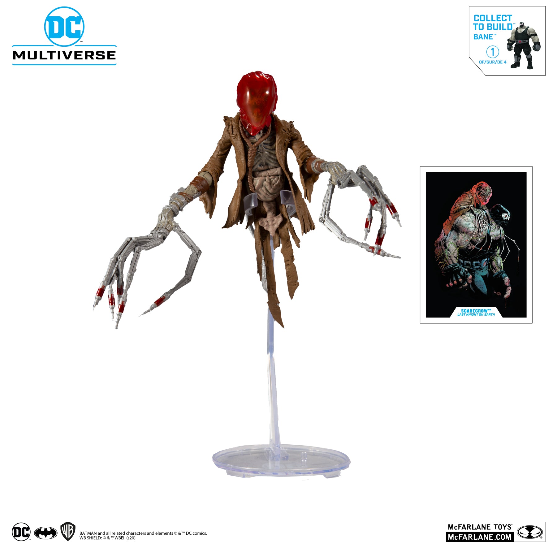 DC Multiverse Scarecrow Last Knight on Earth Build-a Bane - McFarlane Toys