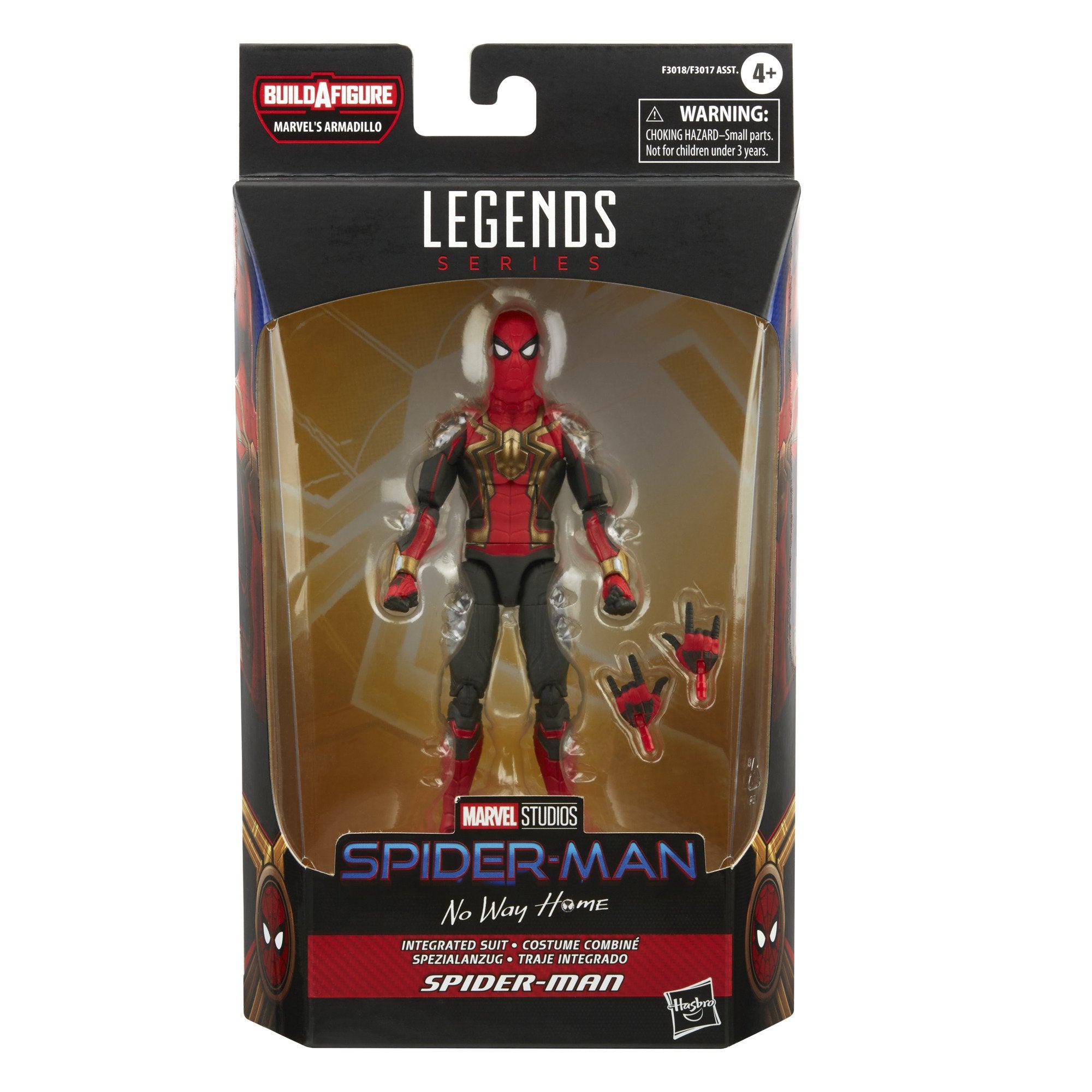Marvel Legends Spider-Man 6" Integrated Suit Spider-Man Armadillo BAF