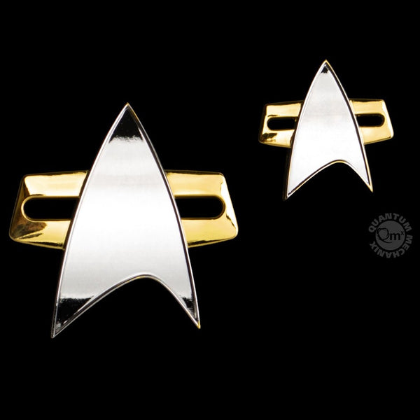 Star Trek Voyager Communicator Badge and Pin Set - Quantum Mechanix