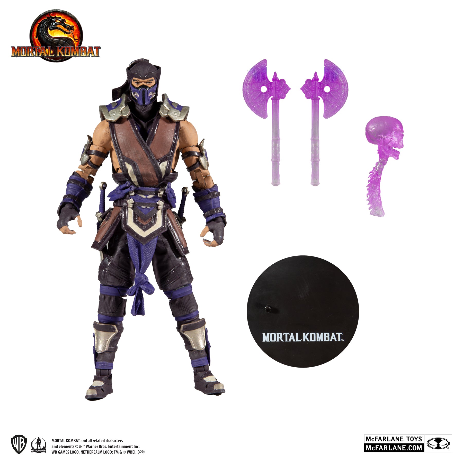 Mortal Kombat V Sub-Zero Winter Purple Skin 7" Figure - McFarlane Toys - 0