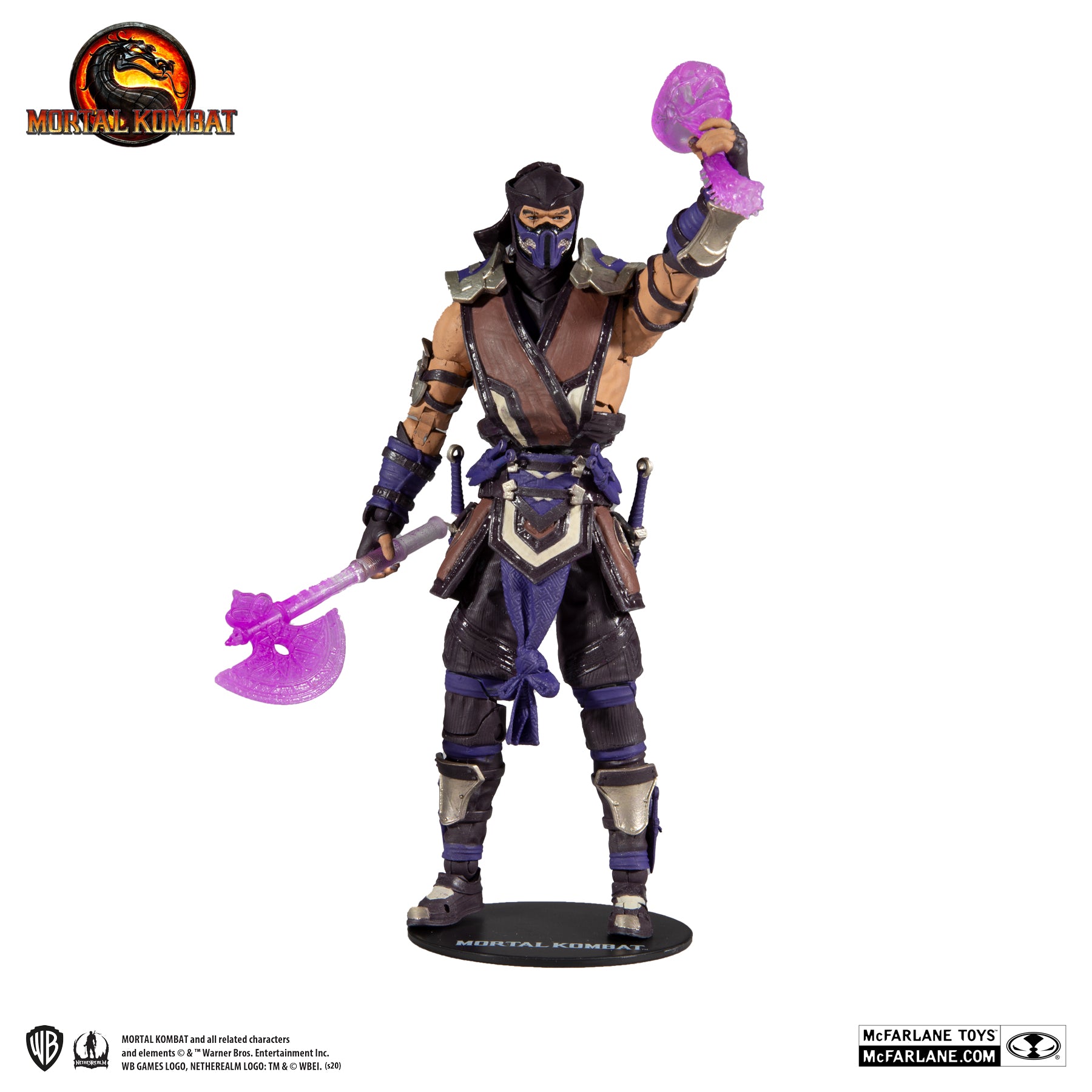 Mortal Kombat V Sub-Zero Winter Purple Skin 7" Figure - McFarlane Toys