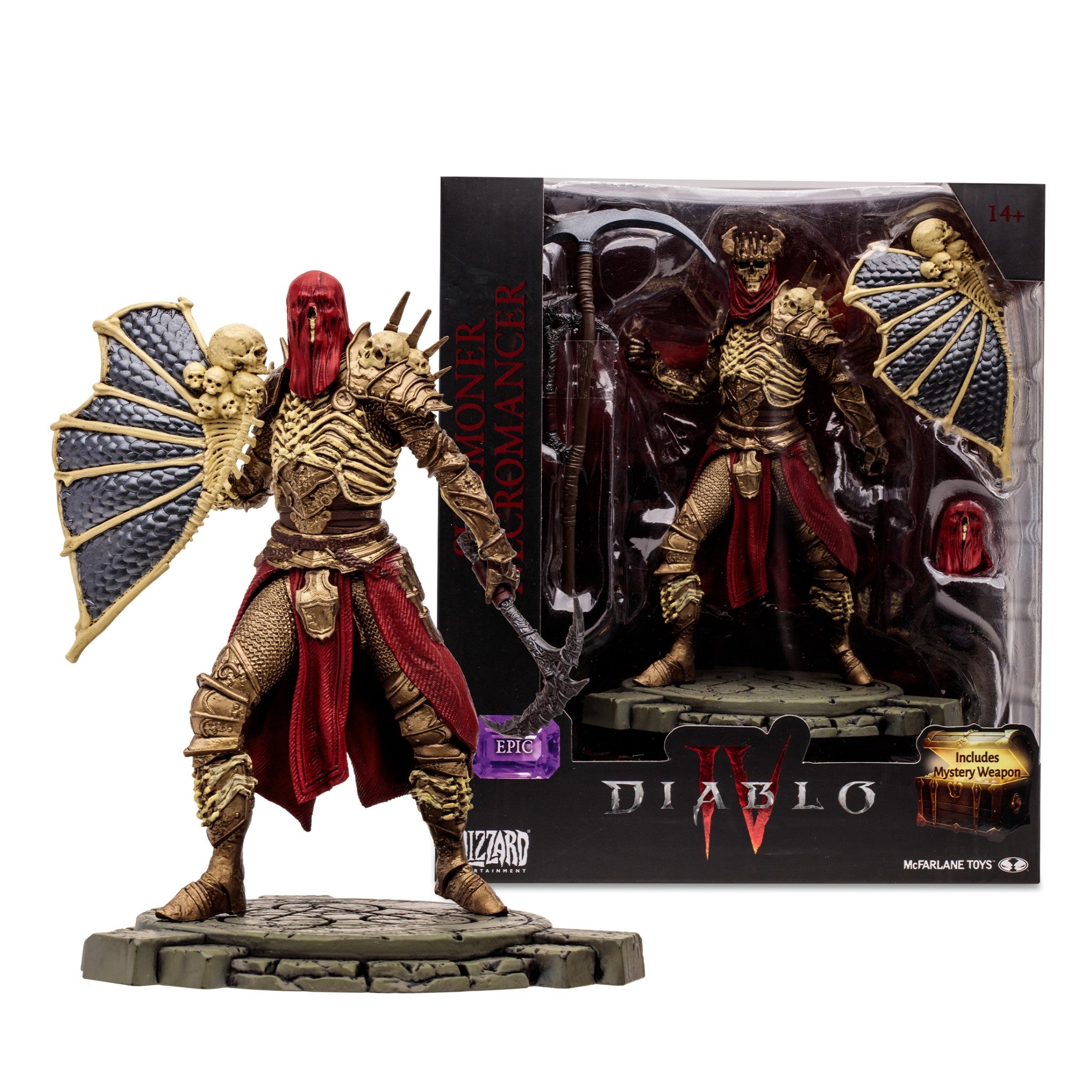 Diablo IV Summoner Necromancer 7" Epic Figure - McFarlane Toys