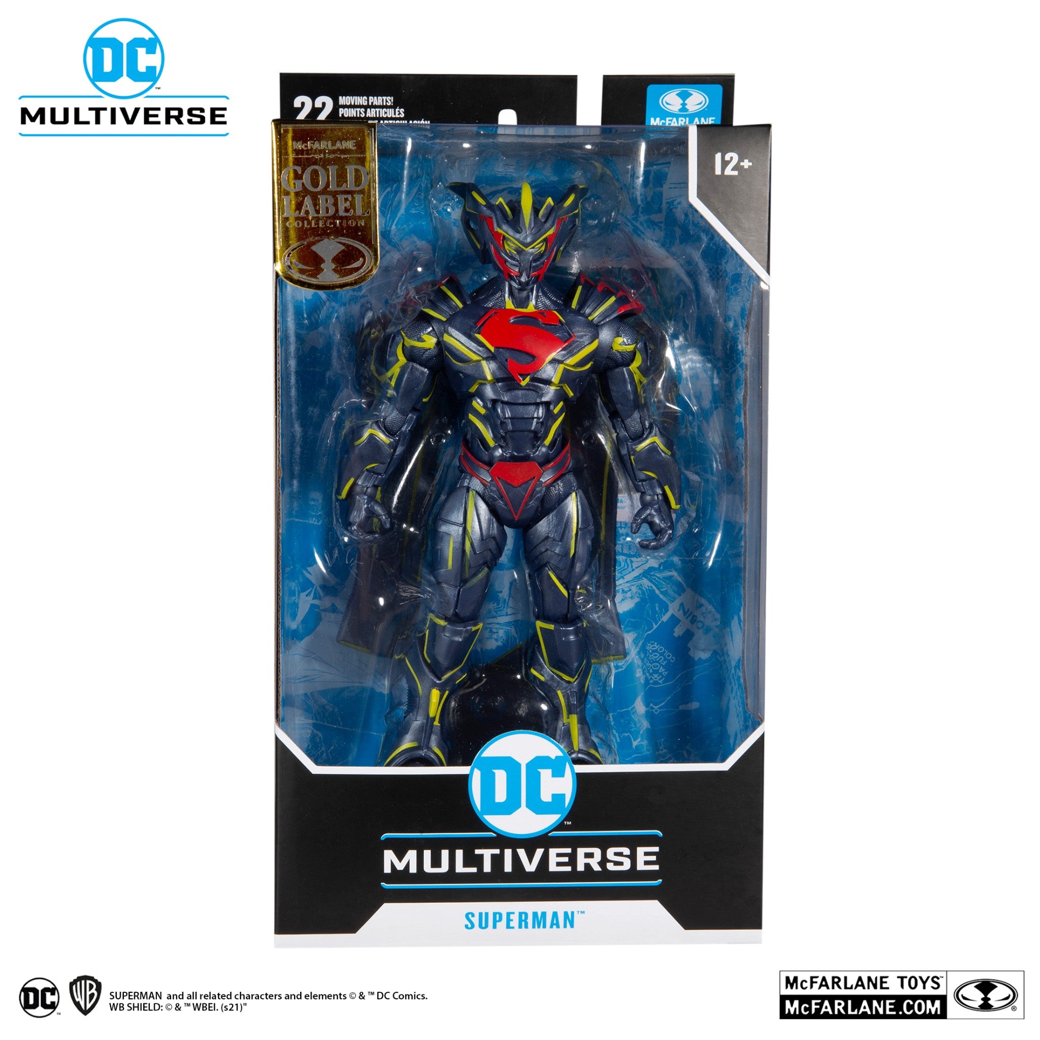 DC Multiverse Superman Energized Unchained Armor Gold Label - McFarlane Toys