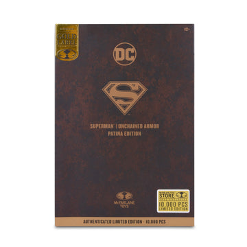 DC Multiverse Patina Edition Superman Unchained Armor Gold Label - McFarlane