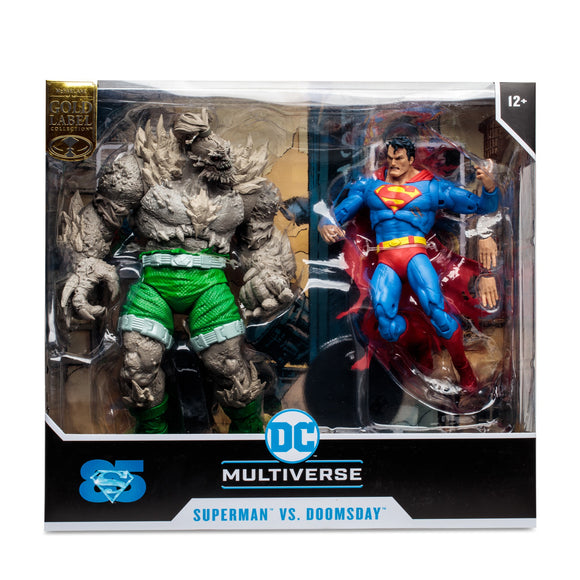 DC Multiverse Superman vs Doomsday 2 Pack Gold Label - McFarlane Toys