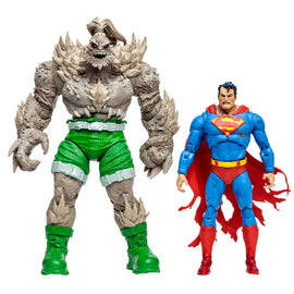 DC Multiverse Superman vs Doomsday 2 Pack Gold Label - McFarlane Toys - 0