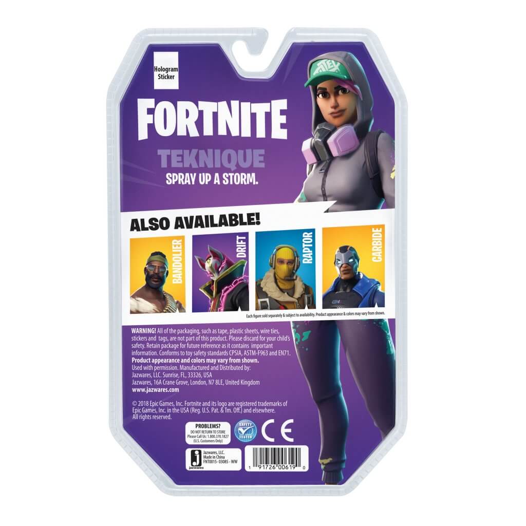 Fortnite Teknique 4" Solo Mode Figure Pack - 0