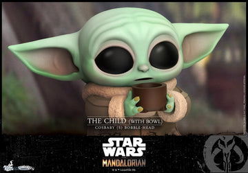Star Wars The Mandalorian Cosbaby - The Child with Bowl - Hot Toys - 0