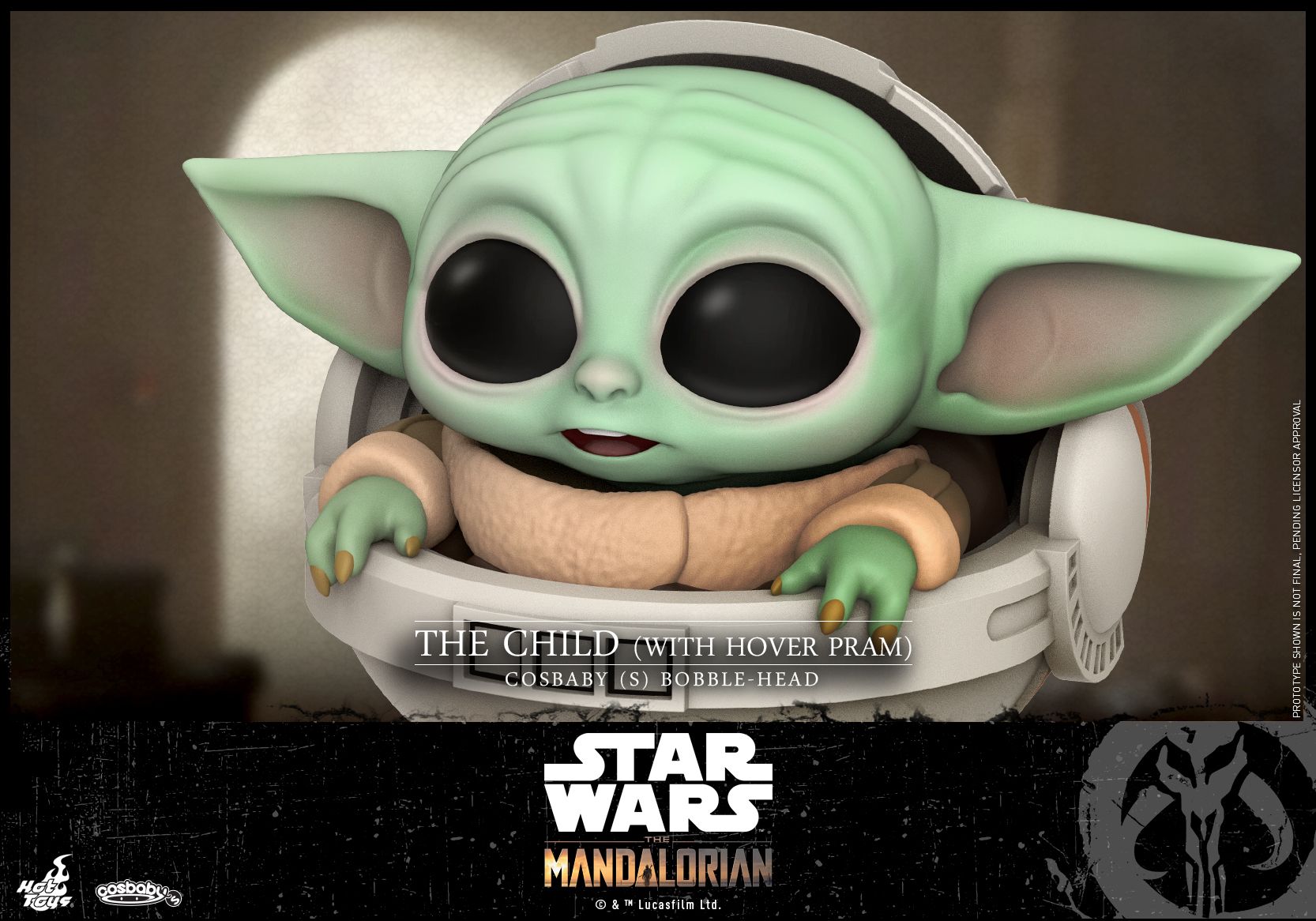 Star Wars The Mandalorian Cosbaby - The Child with Hover Pram
