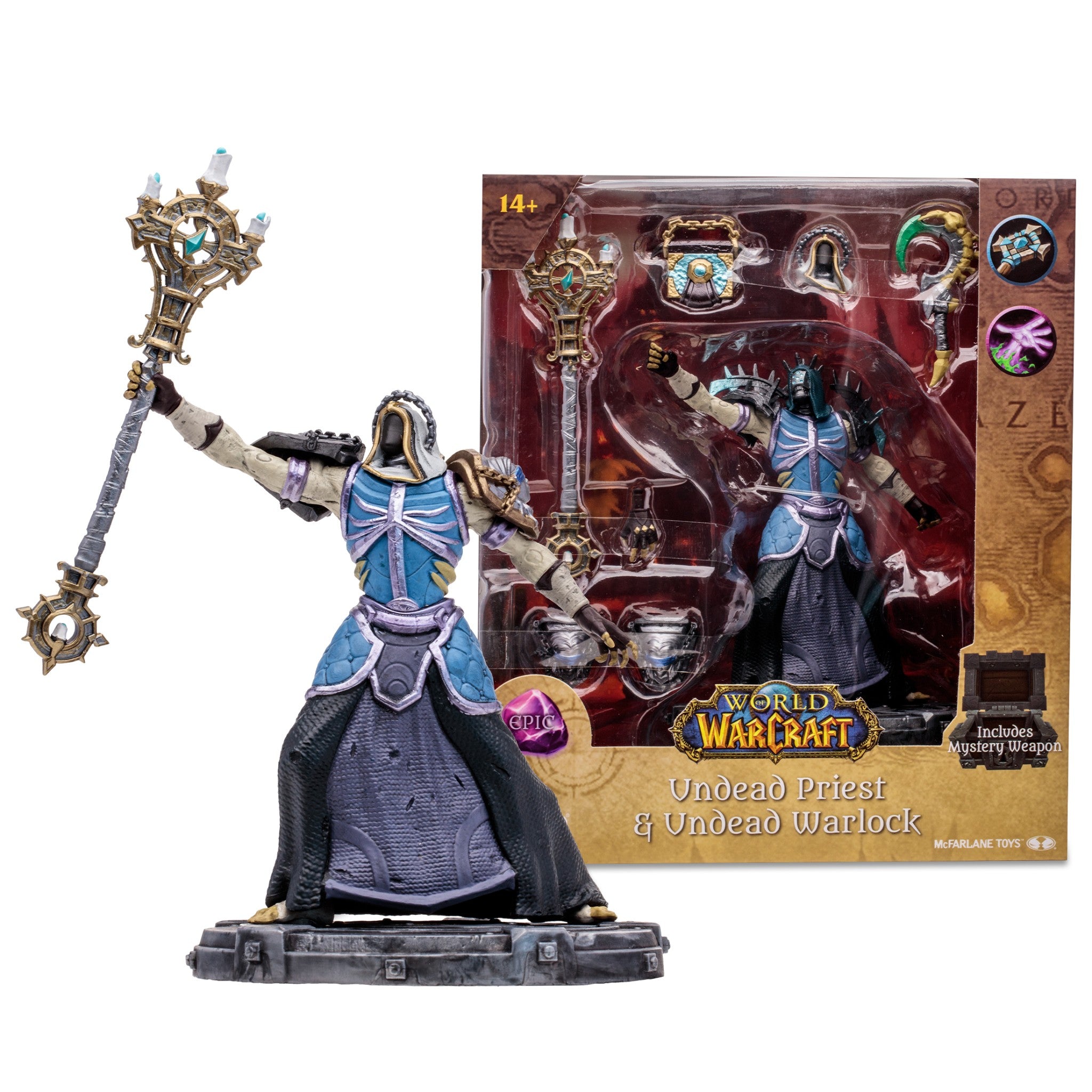 World of Warcraft Undead Priest Warlock 7" Epic Figure - McFarlane Toys-1