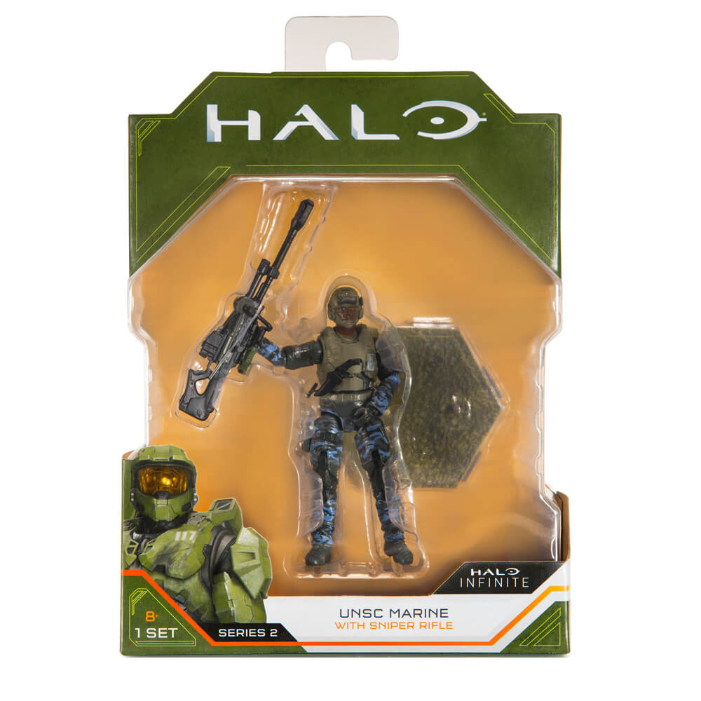 Halo Infinite UNSC Marine with Sniper Rifle 4" Core Action Figure - Series 2