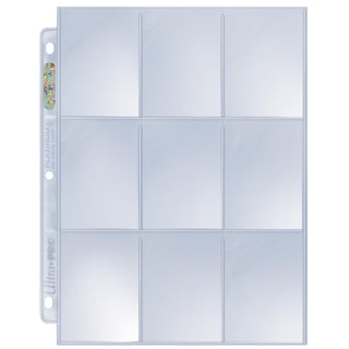 Ultra PRO 9 Pocket Platinum Page Sleeves for Standard Size Cards - 1 Box of 100