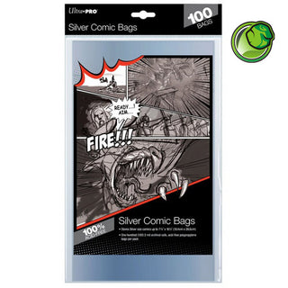 Ultra Pro Silver Size Acid-Free Comic Bags - Qty 100